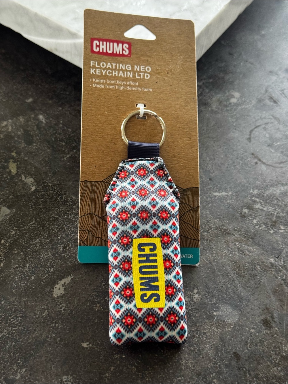 CHUMS Floating Neo Keychain - Western White